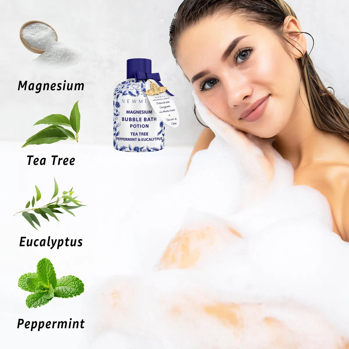 Magnesium Bubble Bath Women Gift
