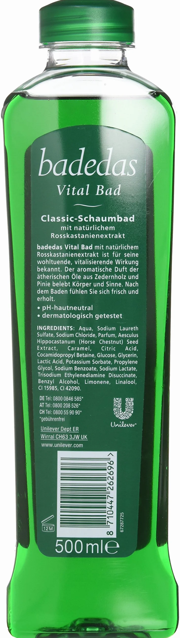 Badedas Vital Bad Classic - Additivo da bagno, confezione da 3 (3 x 500 ml)