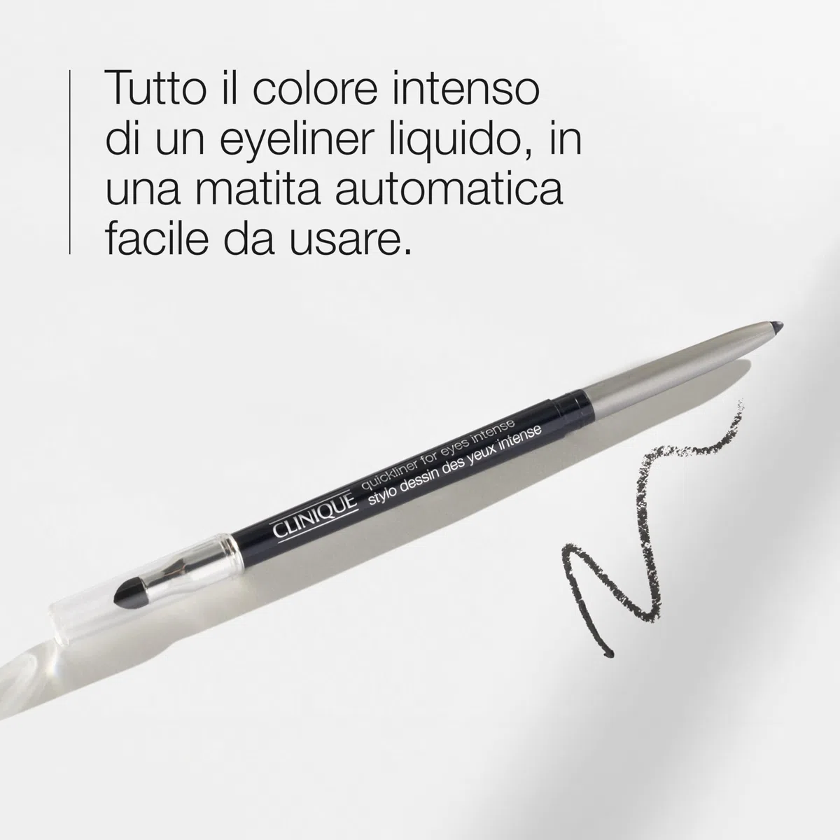 Clinique Quickliner For Eyes matita eyeliner | Resistente all'acqua, anti-sbavature, ideale per occhi sensibili