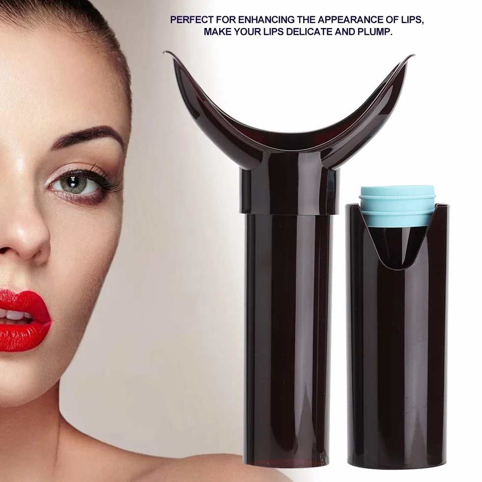 Dispositivo per Rimpolpare Labbro, Rinforzatore per Labbra Portatile Plumper per Labbra Piene, Strumento per Potenziare le Labbra con Aspirazione per Pompa per Labbra Strumento per la(Cremisi)