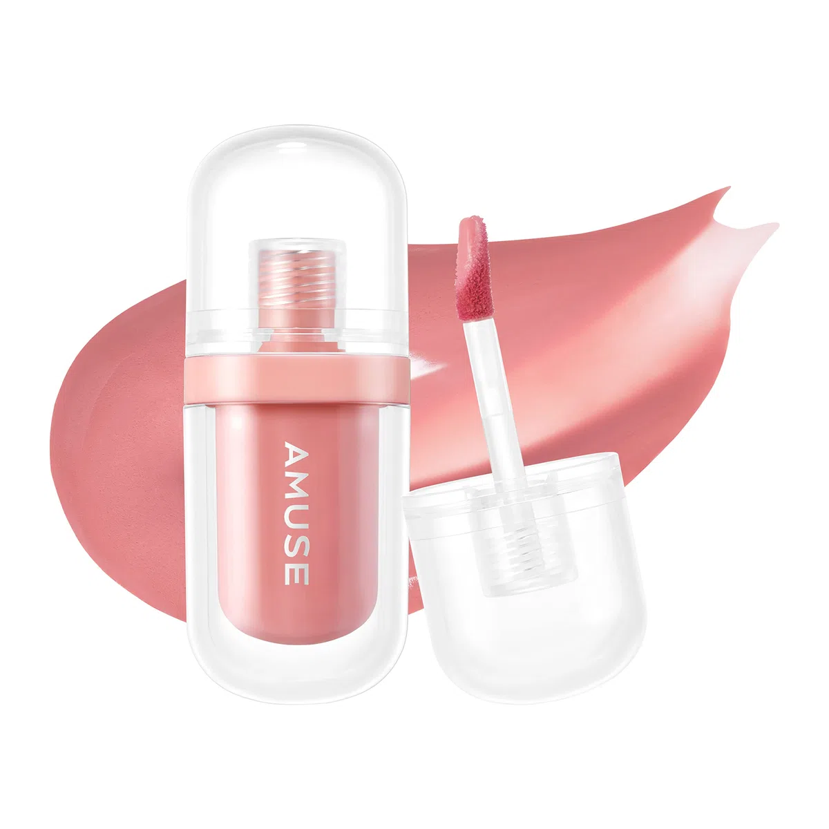 Amuse JEL-FIT TINT Texture gelatinosa a lunga durata 12 ore Tinta per labbra idratante Vegan in formato pratico per i viaggi (05 OAT FIG)