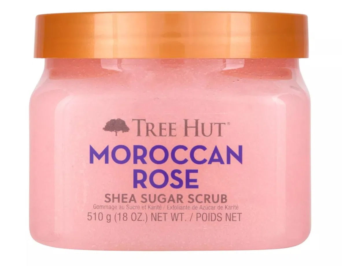 Tree Hut Scrub allo zucchero di karitè marocchino | Scrub esfoliante per il corpo rimuove la pelle morta e secca per una sensazione morbida e idratata | Cura del corpo essenziale nutriente | 532,3 ml.