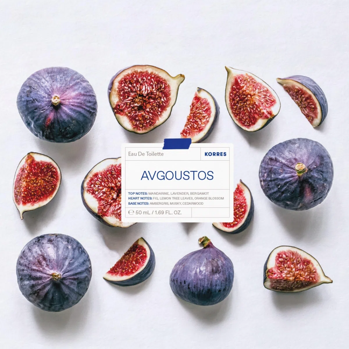 KORRES AVGOUSTOS Eau de Toilette per donna e uomo, fragranza unisex, profumo estivo fruttato-agrumato, 89% ingredienti naturali, vegan, 50 ml