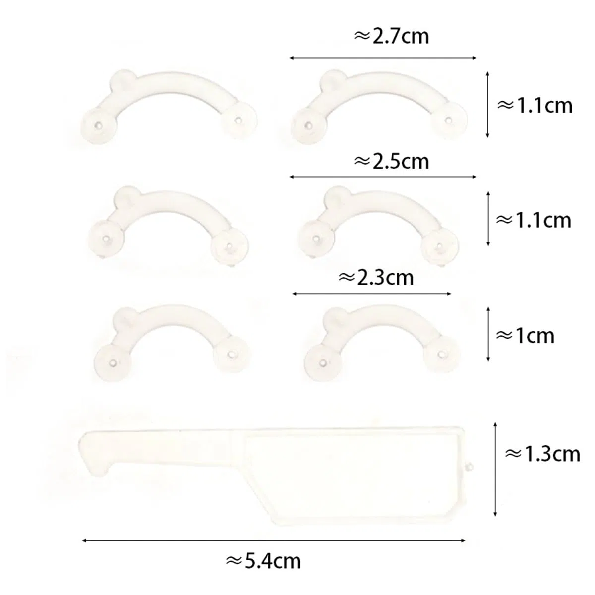 VANANA 6 paia di inserti per il sollevamento del naso, 3 misure, invisibili, in morbido silicone, nessun dolore, correttore per il naso, strumento di bellezza, comodo, facile da installare, rimovibile