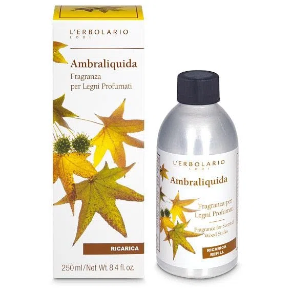 L'Erbolario - Fragranza Per Legni Profumati Ricarica - Ambraliquida - 250 ml