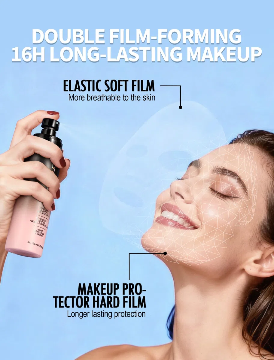 Anglicolor opaco spray fissante make up,setting spray,formazione di una pellicola ad asciugatura rapida in 15 secondi,nebbia ultra-fine,controllo dell'olio,trucco che dura fino a 16 ore (190ml)