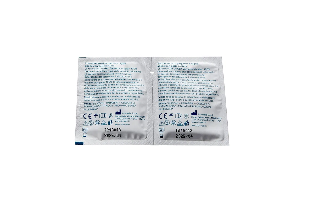 Dr. Gert 20 Salviette micellari monouso 100% Cotone