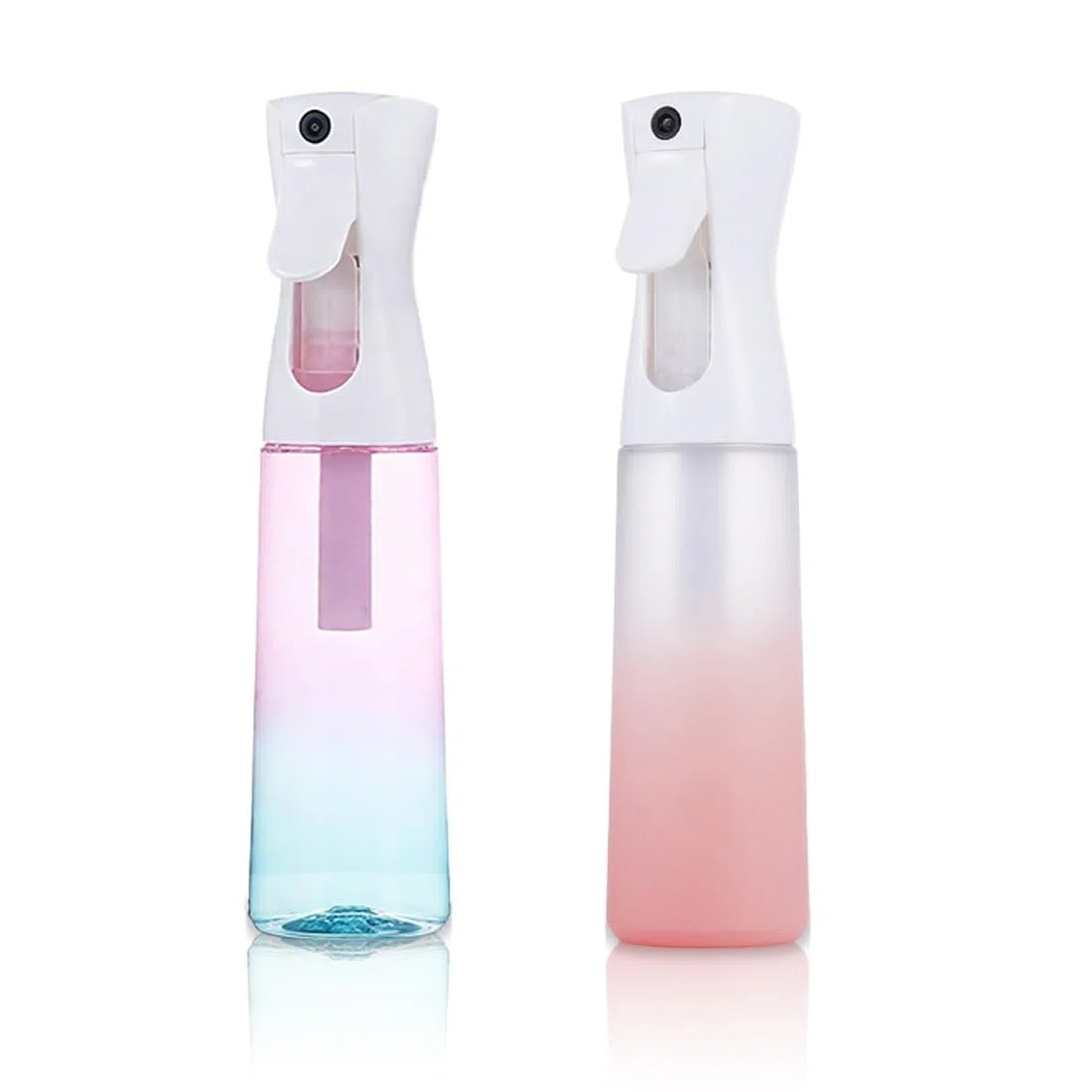 2pcs flaconi spray per capelli, spruzzino nebulizzatore vaporizzatore acqua, 300 ml, con nebbia fine continua, per piante, pulizia, alcool, ecc