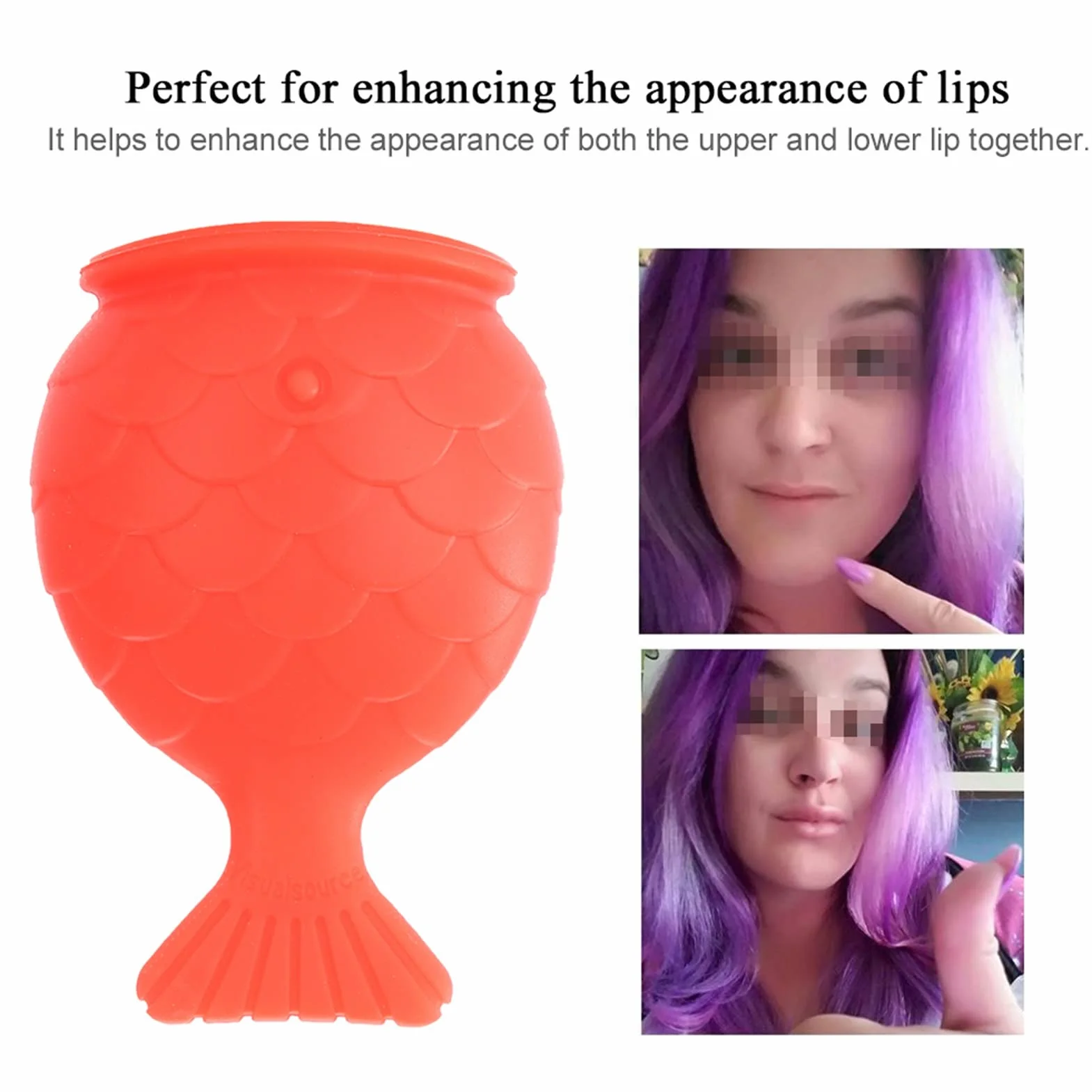 Dispositivo per Plumper per Labbra, Ventose per Labbra Portatili a Forma di Pesce, Dispositivo per il Miglioramento delle Labbra, Strumento di Bellezza per Tutti i Giorni per Avere un Labbro Sexy