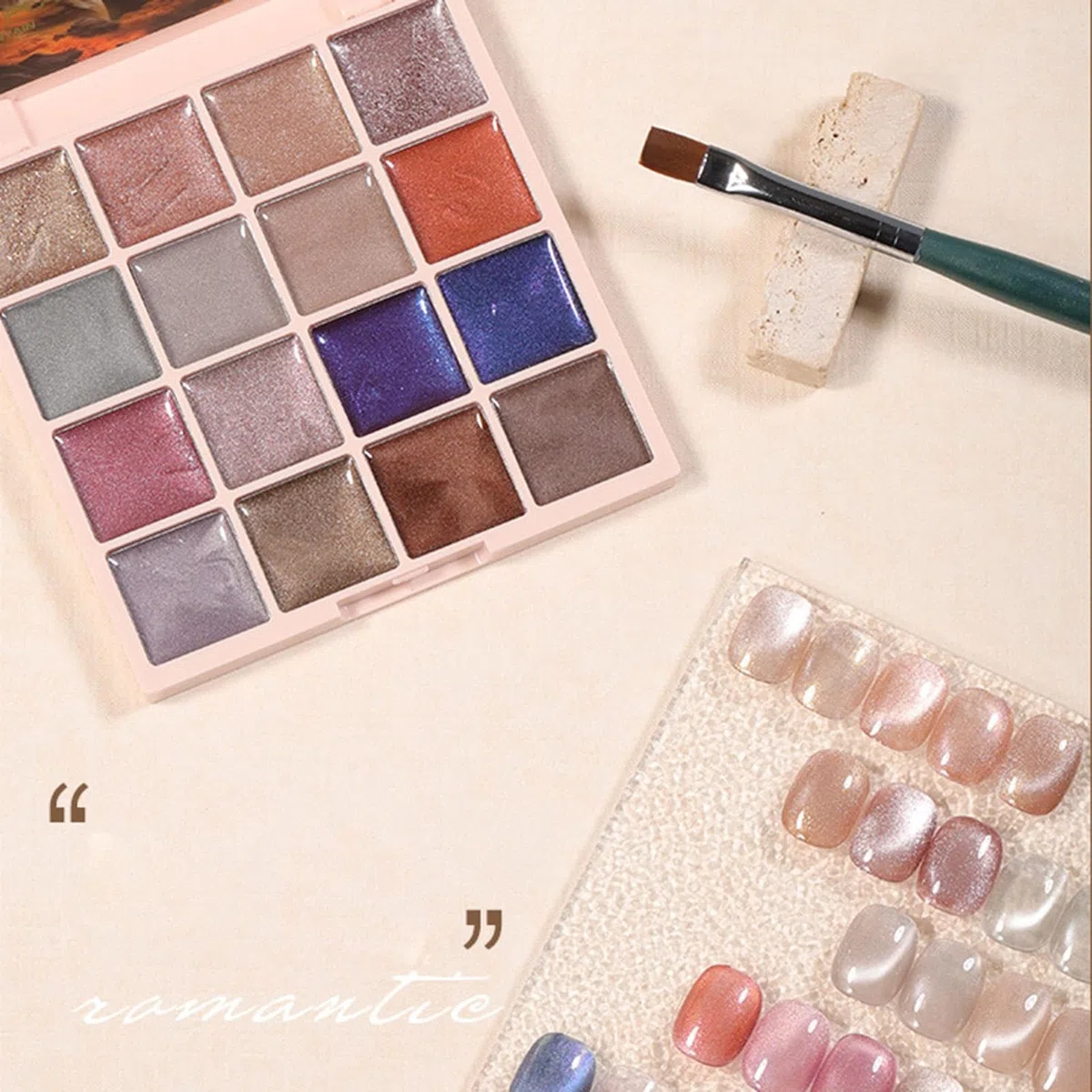 Solid Gel Nail Polish Palette, Gel Nail Palette, 16 Colors Nail Gel Palette, Magnetic Gel Nail Polish, Gel Nail Polish for, Nail Gel Painting Palette, Gel for Nail Design, Gel