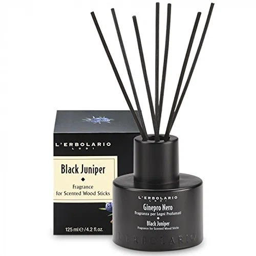 GINEPRO NERO - Profumo per ambienti con bastoncini di legno, 125 ml