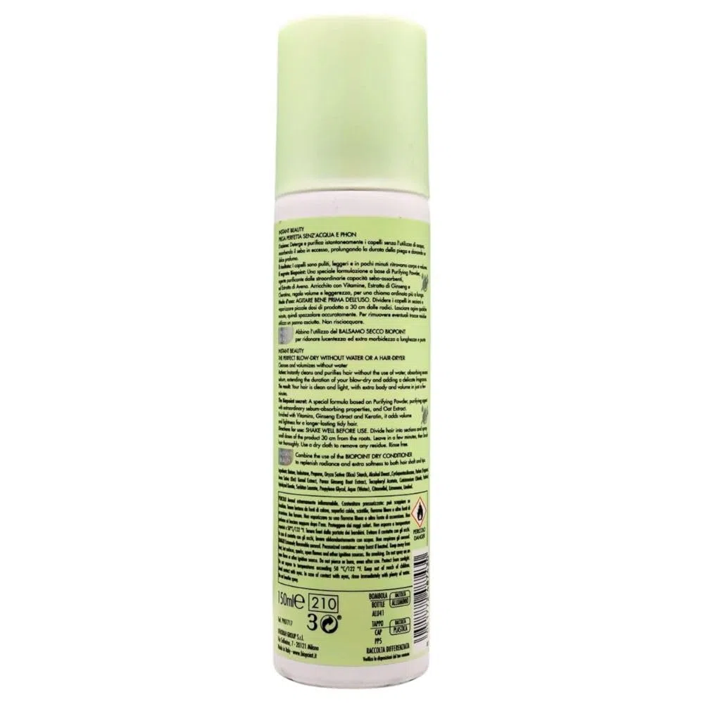 Shampoo Secco INSTANT BEAUTY, Deterge e Volumizza Senza Acqua 150ml (Shampoo Secco (2 Unità))