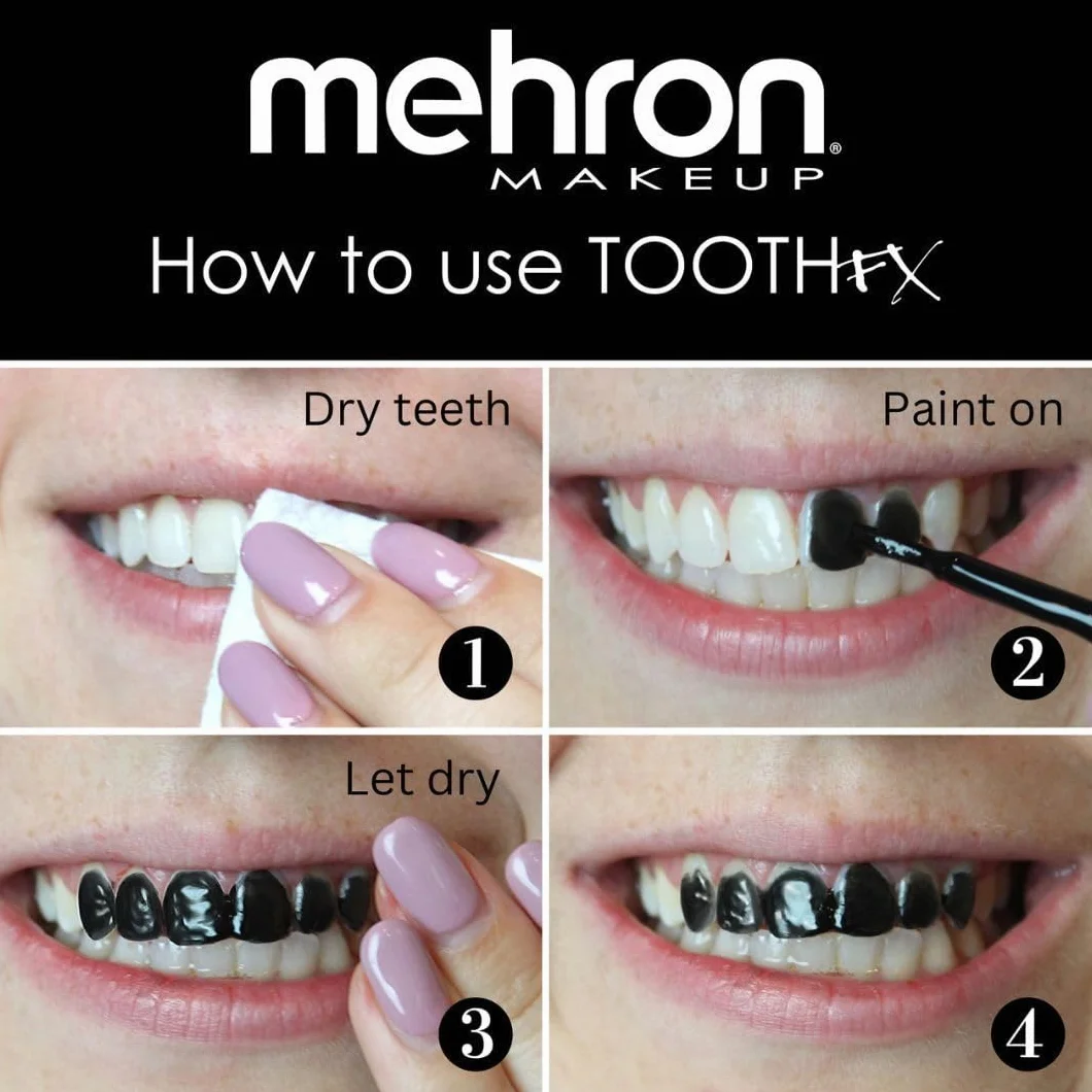 Mehron make-up Tooth FX - Blood red (4 ml)