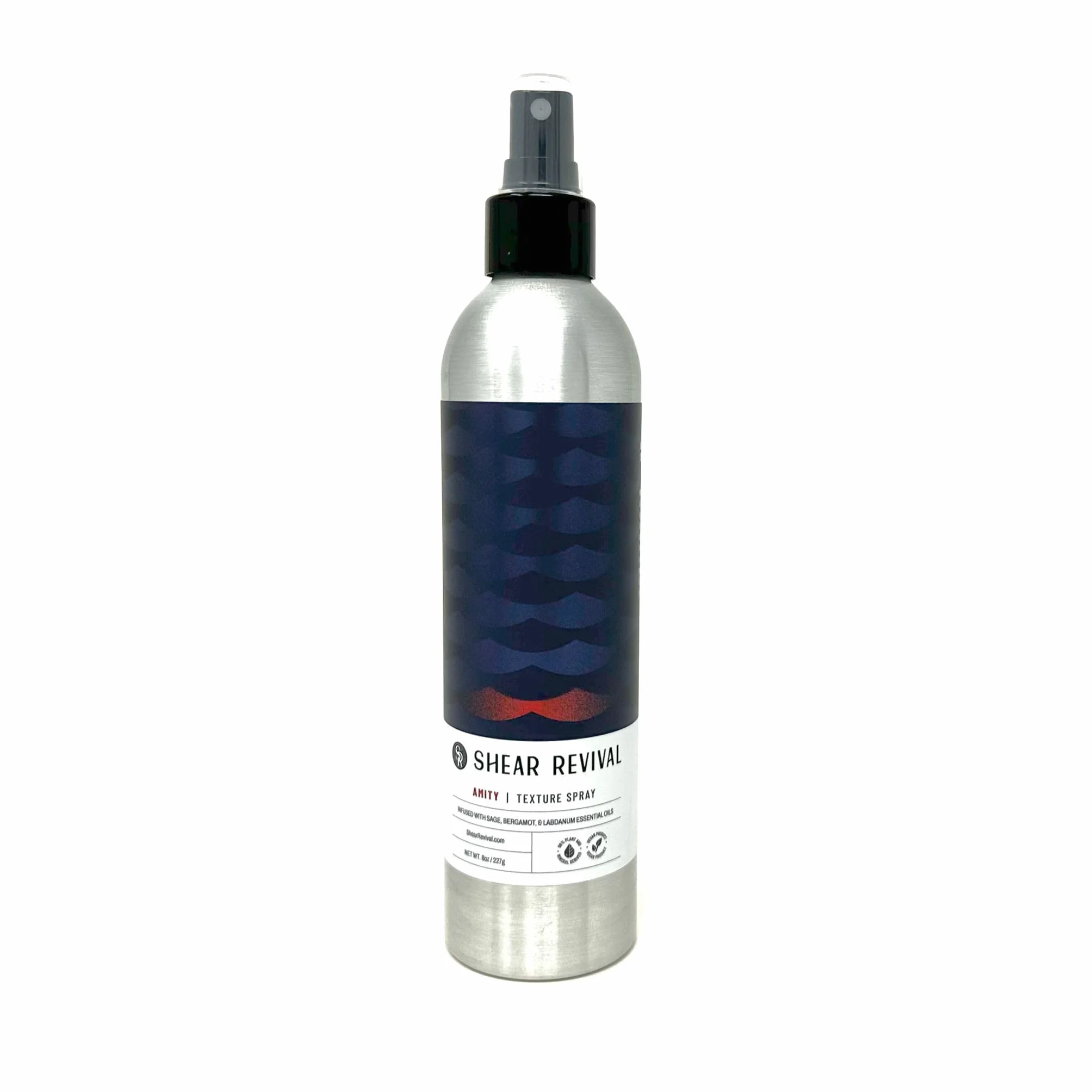 Shear Revival Amity Texture Spray - Spray per capelli da uomo al sale marino e argilla a tenuta leggera - Finitura opaca, texturizzante vegano e nutriente - 227 g