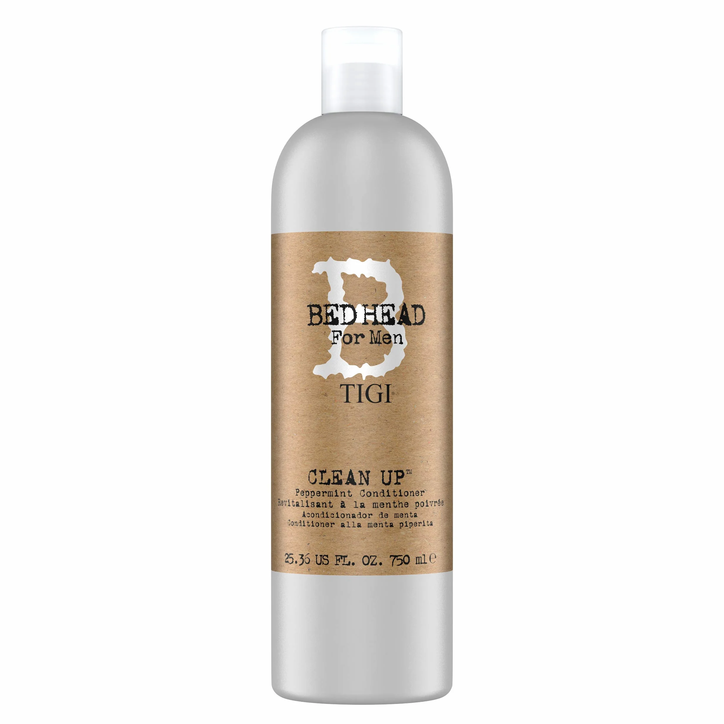 Bed Head for Men by TIGI Clean Up Shampoo & Conditioner Set, set shampoo e balsamo 2 x 750 ml con pulizia profonda e freschezza per il cuoio capelluto