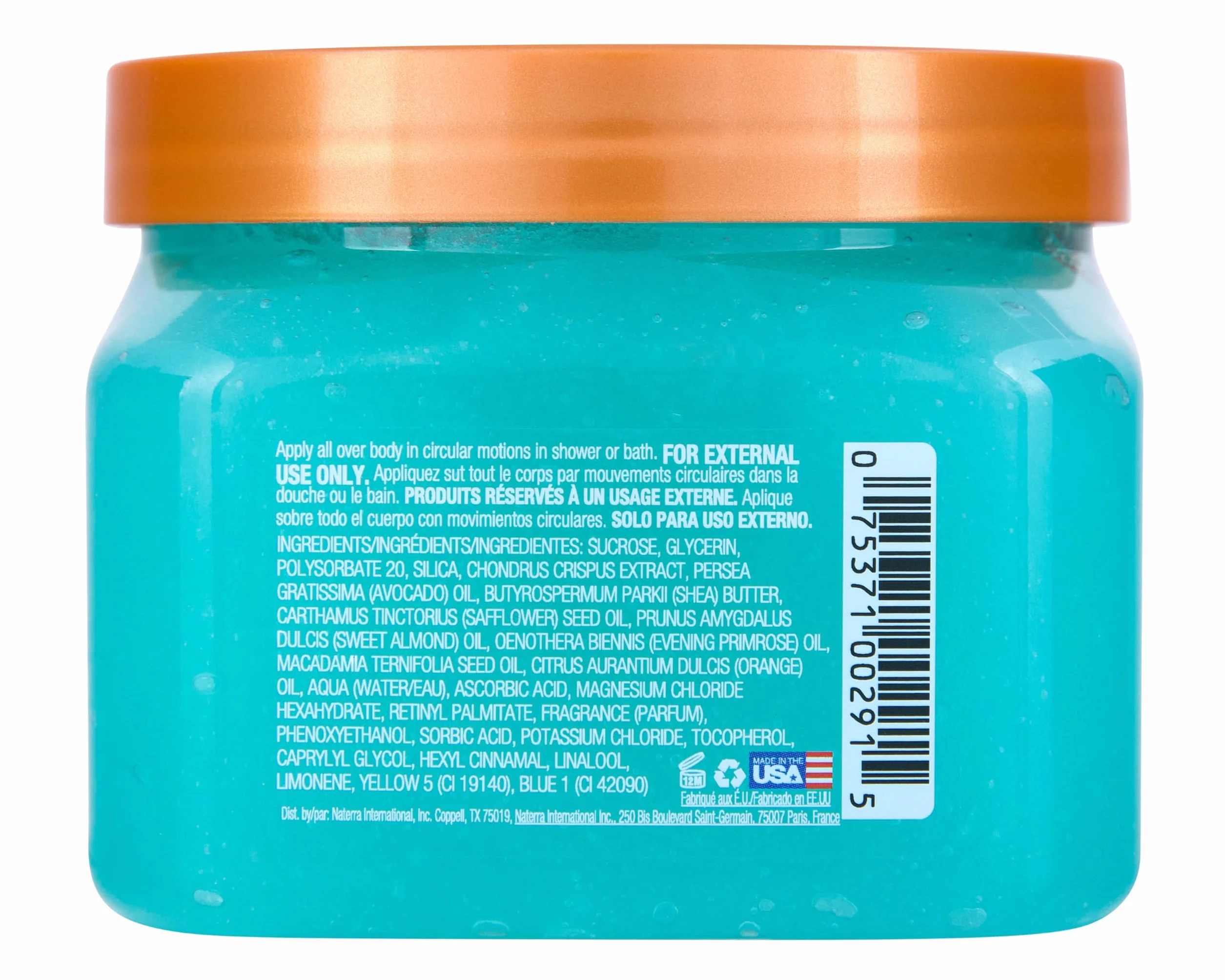Tree Hut Blue Lagoon Scrub allo Zucchero di Karité, 510 g, scrub ultra idratante ed esfoliante per la cura del corpo essenziale nutriente