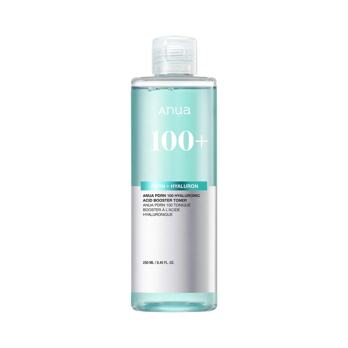 Anua PDRN 100 Hyaluronic Acid Booster Toner - Tonico viso coreano idratante glow e rimpolpante con PDRN (DNA di salmone) e Acido Ialuronico, non appiccicoso, per pelle secca e sensibile (250 ml)
