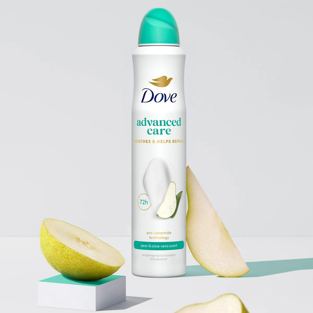 Dove Deodorante Spray Advanced Care Go Fresh Pera e Aloe Vera, con Formula Idratante e Delicata sulla Pelle, Senza Alcol, Pelle Asciutta Fino a 72 Ore, Deodorante Uomo e Donna, 6 Pezzi da 200ml