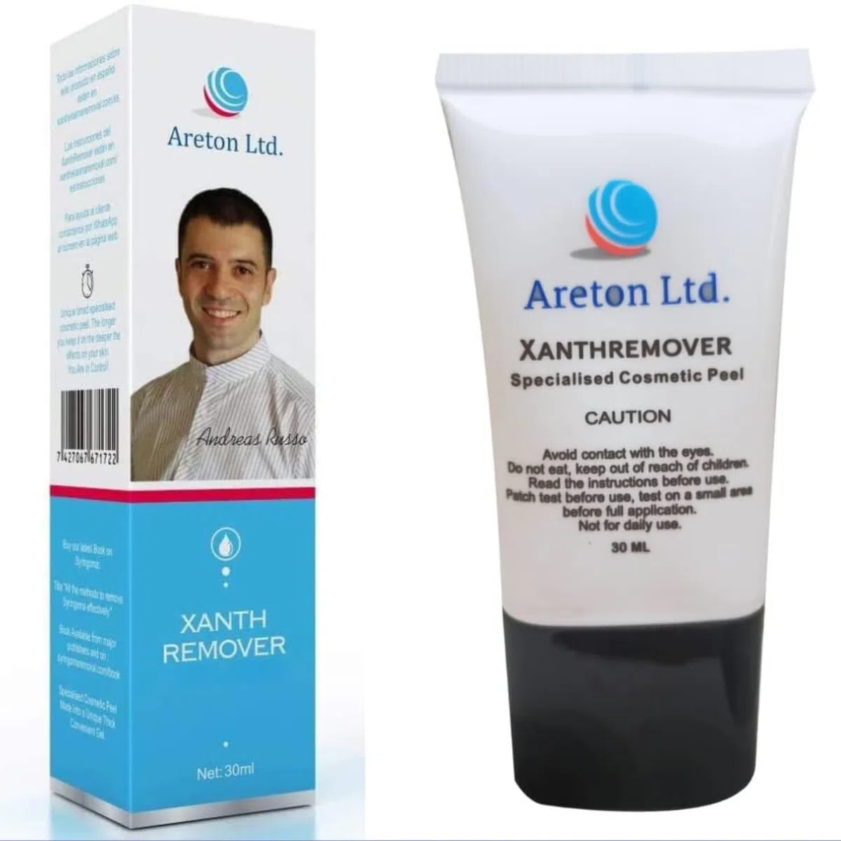 Gel al Acido Glicolico 70% Rimuove cheratosi seborroiche, Xantelasma, Ringiovanisce, migliora l'apparenza delle rughe, cicatrici acneiche, smagliature. Peeling cosmetico professionale casa