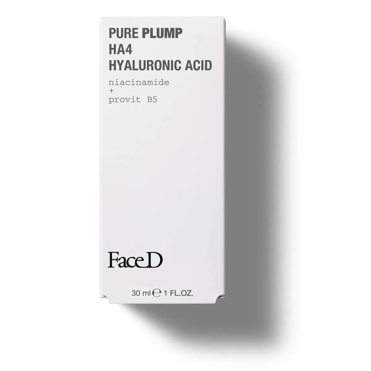 Face D - Pure Plump Siero Viso e Collo Acido Ialuronico Effetto Rimpolpante Immediato, 30 ml