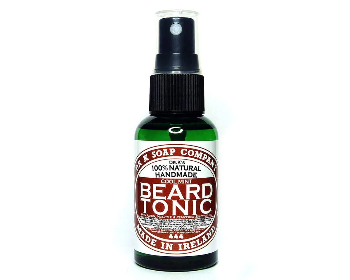 DR K Soap Company Beard Tonic Cool Mint Barber misura mit Pumpe 100 ml
