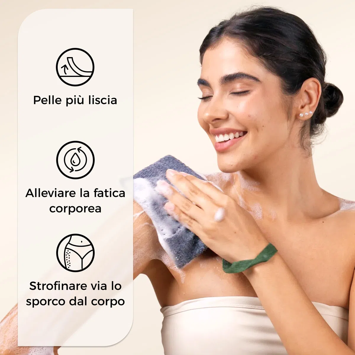 ZOMCHI Confezione da 3 Sacchetti di sapone esfoliante, Spugna esfoliante per il corpo, Contenitori per saponette, Sacchetto per saponette per esfoliazione profonda